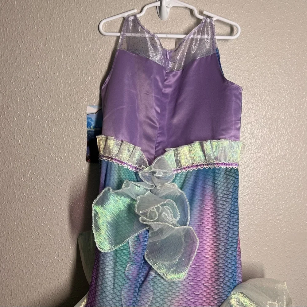 Little Mermaid Disguise Girls Size M 8-10 Ariel Halloween Costume Dress Up NWT